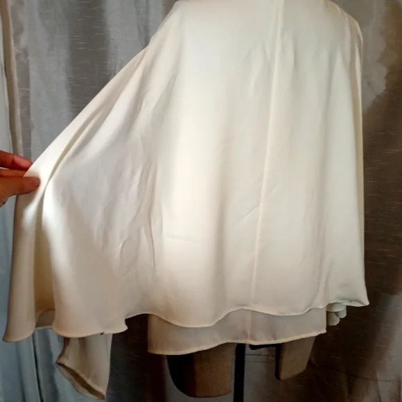 Chico's Blouse, Women, Ivory, Sleeves Butterfly Sleeves,Layers, 1 Chico/ M. USA - Picture 6 of 10